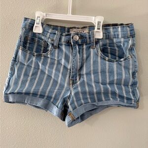 PacSun Blue Striped Women's Shorts